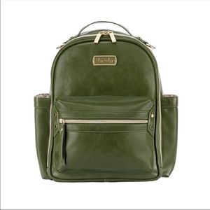 ItzyRitzy Mini Olive Diaper Bag Backpack PREORDER